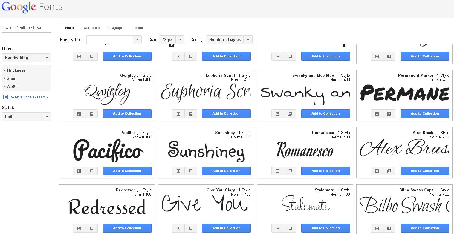 Google-fonts-handwriting