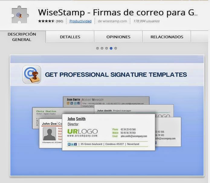 WISE STAMP Extension Google Chrome